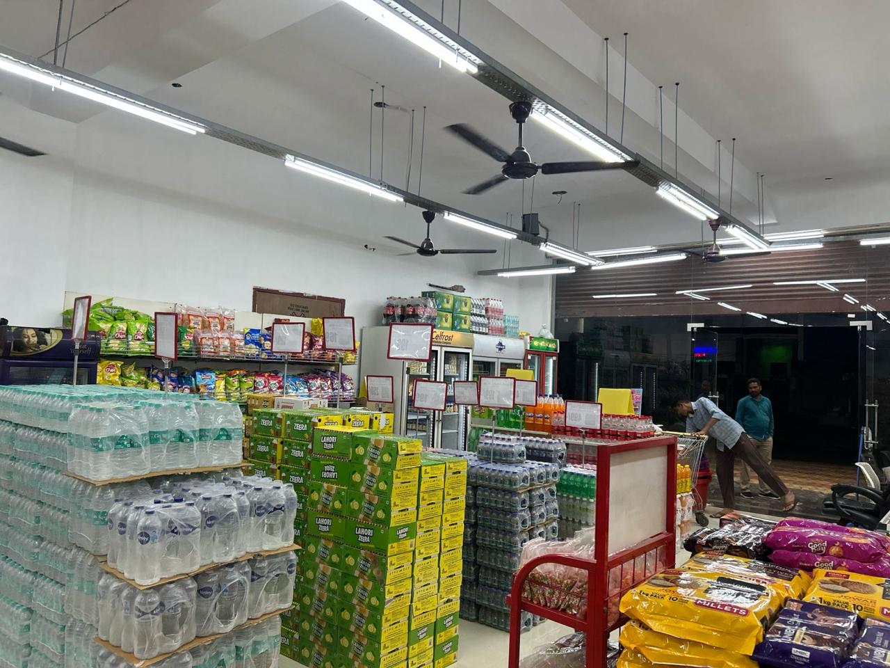 Bottled water and packaged drinks in bulk